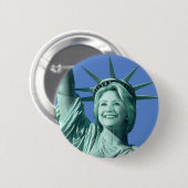 Lady Liberty Hillary Clinton Button (Voorkant /achterkant)