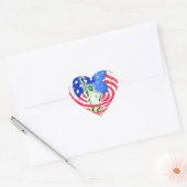 Lady Liberty, New York Hart Sticker (Envelop)