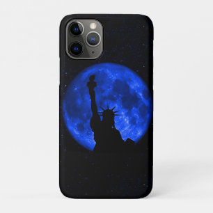 Lady Liberty onder de blauwe maan iPhone 11 Pro Hoesje