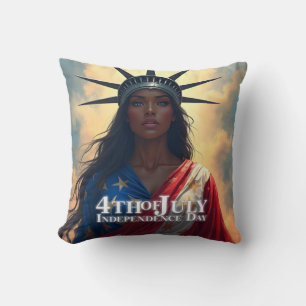 Lady Liberty opnieuw voorgesteld – Een nieuw gezic Kussen