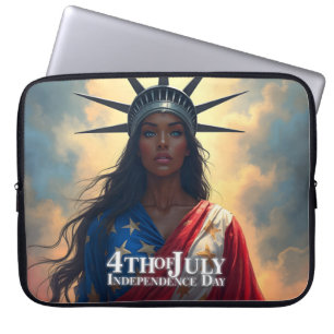 Lady Liberty opnieuw voorgesteld – Een nieuw gezic Laptop Sleeve