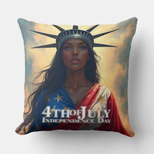 Lady Liberty opnieuw vormgegeven – Een nieuw gezic Kussen
