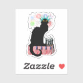 Lady Liberty - Patriotic Le Chat Noir Sticker (Vel)