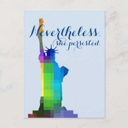 Lady Liberty Persisted Briefkaart (Voorkant)