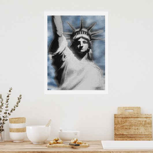 Lady Liberty Poster (Keuken)