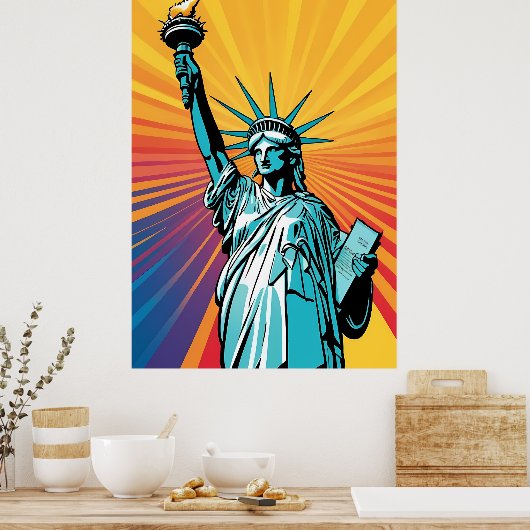 Lady Liberty Poster (Keuken)
