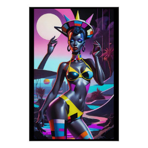 Lady Liberty presenteert een transformatieve droom Perfect Poster