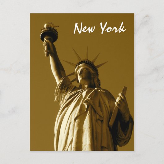 Lady Liberty (sepia) Briefkaart (Voorkant)