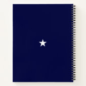 Lady Liberty sur cahier bleu marine (Dos)