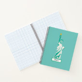 Lady Liberty sur cahier sarcelle (Intérieur)