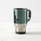 Lady Liberty Travel/Commutateur Mug (Devant droit)