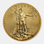 Lady Liberty US Gold Piece Magnet Magneet (Voorkant)