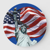 Lady Liberty, Vieux Mur De Glace Horloge