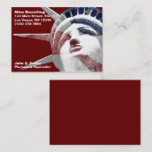 Lady Liberty Visitekaartje (Voorkant / Achterkant)