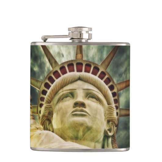 Lady Liberty, Vrijheidsbeeld Heupfles (Voorkant)