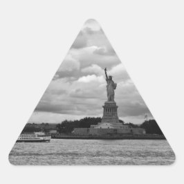 Lady Liberty. Vrijheidsbeeld, Verenigde Staten Driehoek Sticker