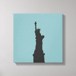 Lady Liberty Wrapped Canvas Afdruk