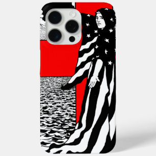 Lady Liberty WWI US Patriottisch Poster 1918 iPhone 15 Pro Max Hoesje