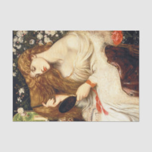 Lady Lilith van Dante Gabriel Rossetti Tissuepapier