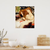 Lady Lilith (Verbluffende schoonheid met Long Red  Poster (Keuken)