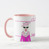 Lady Llama Moderation Coffee Mok (Links)