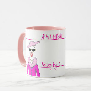 Lady Llama Moderation Coffee Mok