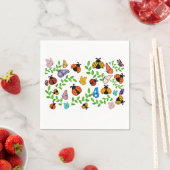 Lady Lovebug en Vlinders Party Servet (Insitu)