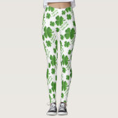Lady Luck Clover St. Patrick's Day Leggings (Devant)