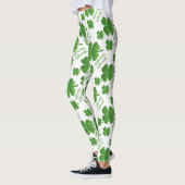 Lady Luck Clover St. Patrick's Day Leggings (Gauche)