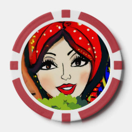 Lady Luck Game Night Poker Chips