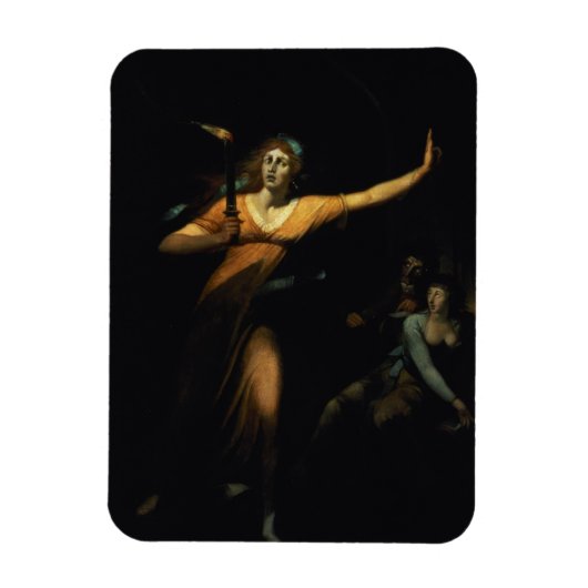 Lady Macbeth Sleepwalk, 1783 (olie op doek) Magneet (Verticaal)