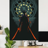 Lady Maria van de Astral Clocktower Poster (Thuiskantoor)
