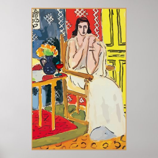 Lady Matisse met Brandy Glass Poster (Voorkant)