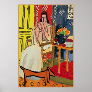 Lady Matisse met Dachshund Poster