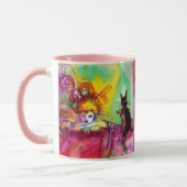 LADY MET BLACK CAT / Venetiaanse Masquerade Mok (Links)