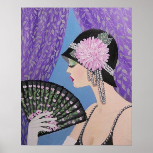 LADY MET EEN VAN POSTER (Voorkant)