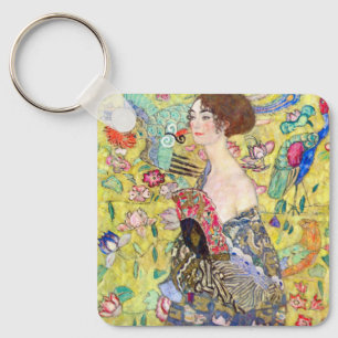 Lady met Fan van Gustav Klimt, Japonisme Sleutelhanger