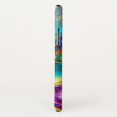 LADY MET FEATHERED MASK Venetian Masquerade Night Case-Mate iPhone Case (Achterkant / rechts)