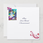 LADY MET MASK/Venetiaanse Masquerade Ball Kaart (Achterkant)