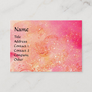 LADY MET MASKJE IN DE NACHT, Roze Goudsparken Visitekaartje
