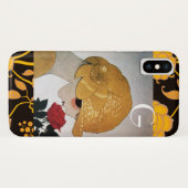 LADY MET ROSE MONOGRAM Case-Mate iPhone CASE (Achterkant (horizontaal))