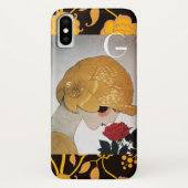 LADY MET ROSE MONOGRAM Case-Mate iPhone CASE (Achterkant)