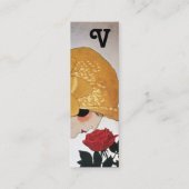 LADY MET ROSE ROSE BEAUTY MODE COSTUME DESIGNER MINI VISITEKAARTJE (Achterkant)