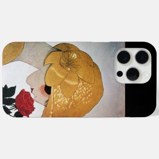 LADY MET ROSE ROSE Case-Mate iPhone CASE (Achterkant (horizontaal))