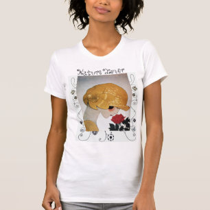 LADY MET ROSE ROSE, GEOMETRISCHE NATUUR LOVER T-SHIRT