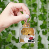 LADY MET ROSE ROSE SLEUTELHANGER (Hand)