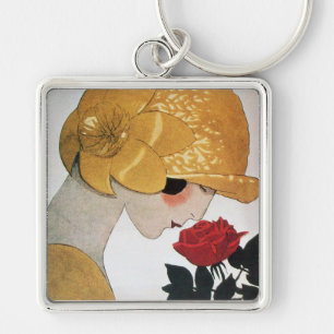 LADY MET ROSE ROSE SLEUTELHANGER