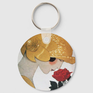 LADY MET ROSE ROSE SLEUTELHANGER
