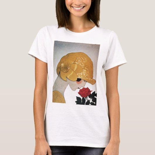 LADY MET ROSE ROSE T-SHIRT (Voorkant)
