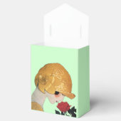 LADY MET ROSE RUBY GEM STONE MONOGRAM, Green Bedankdoosjes (Geopend)